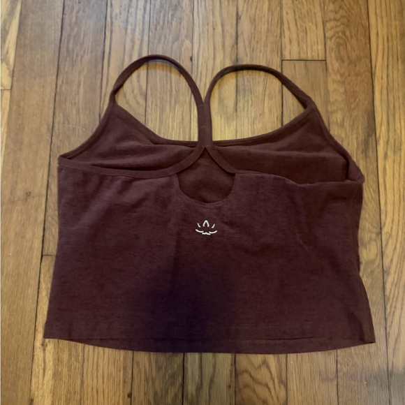 Beyond Yoga SpaceDye Slim Racerback Cropped Tank - Large - Bold Mocha - Picture 4 of 6